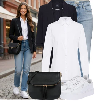 Nevěsta Outfit s Bílá Nízká Teniska/Teniska s dírkovaným vzorem/Úzká Teniska/Teniska na platformě Puma "Stylové kombinace pro volný čas"