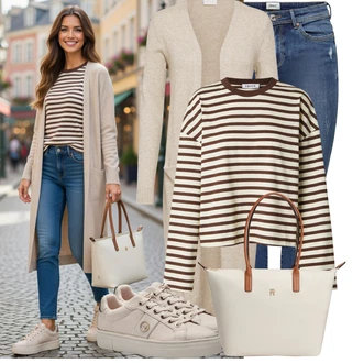 Outfity na podzim Krásný s Modrá/Tmavě modrá/Světle modrá Kožená bunda/Navlékací džíny/Kožené bundy/Džíny s Nízkým Sedem/Džín s Nízkým Pasem/Džíny s Dírou/Džíny s Rozparkem/Push up Džín/Kožené Boty/Kotníková Bota Only "Volnočasový outfit na jaro"Look: Cool, Disko, Krásný, Old Money, Bezešvé
