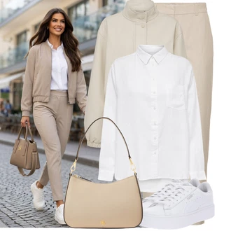 Nevěsta Outfit s Bílá Nízká Teniska/Teniska s dírkovaným vzorem/Úzká Teniska/Teniska na platformě Puma "Cool každodenní outfit"