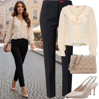 Léto Pracovní pohovor Outfit s Tmavě modrá/Modrá/Světle modrá Hugo "Jarní outfit"