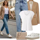 Outfity s bílými boyfriend džínami image