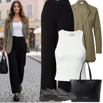 Coachella Outfit s Bílá/Krémová Halenka Bez Rukávů/Tričko s grafikou/Top bez ramínek/Tílko s ořezem/Krátký top A Lot Less "Jarní Outfit"Look: Škola, Koncert, Den na pláži, Galavečer, Bar, Coachella