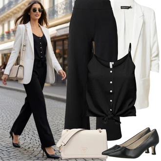 Outfit s Černá/Hnědá JdY "Jarní Outfit"