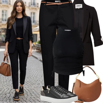 Coachella Outfit s Černá Tílko s ořezem/Pletený top/Krátký top/Halenka Bez Rukávů/Sportovní top/Pánské boty/Krátký Top/Bustierový Top Edited "Jarní Outfit"Look: Bar, Koncert, Coachella