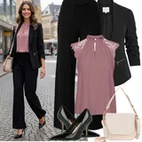 Outfity s bílými a černými blůzovými saky image