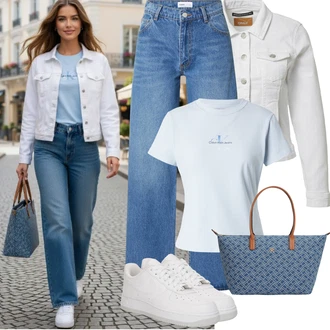 Retro Outfit s Šedá/Krémová/Bílá Vintage Bund/Krátký Bund/Krátký Bund/Letní Bund/Krátké Džínové Bundičky Only "Jarní outfit"Look: Námořní, Univerzitní, Western, Pracovní oděvy, 90tá léta, Kovbojka, Retro Retro Outfit s Šedá/Krémová/Bílá Vintage Bund/Krátký Bund/Krátký Bund/Letní Bund/Krátké Džínové Bundičky Only "Jarní outfit"Look: Námořní, Univerzitní, Western, Pracovní oděvy, 90tá léta, Kovbojka, Retro