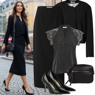 Elegantní, Ležérní Outfit s Černá/Hnědá/Bílá Pánská taška/Pásková taška/Plážová Taška/Taška/Klasická Taška Přes Rameno/Malá Taška/Brašna/Sportovní Taška Přes Rameno/Cestovní Taška About You "Jarní Outfit"Look: Rad, Klasické, Elegantní, Old Money, Burleska