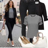 Outfity s kostkovanými kalhotami image