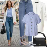 Outfity se sandály na širokém podpatku image
