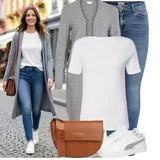 Halenky a Tuniky s Dlouhým Rukávem Móda Pro Plnoštíhlé Outfity image