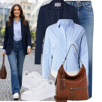 Elegantní, Ležérní Outfit s Bílá Nízká Teniska/Teniska s dírkovaným vzorem/Úzká teniska/Teniska na platformě Puma "Módní outfit pro volný čas"Look: Estetika, Bad Taste, Ležérní, Disko, Skater, Sportovní, Unisex