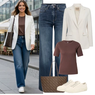 outfit "Popoln spomladanski videz"