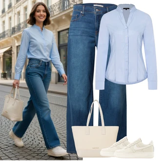outfit "Srčkan spomladanski videz"