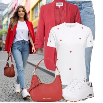 Outfit s valentino "Volnočasový outfit na jaro"