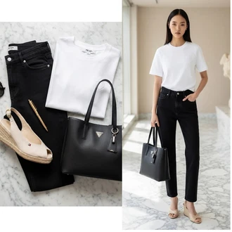 Outfit s Košile s krátkým rukávem AllSaints "Lehký outfit"