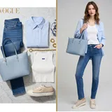 Světle modré Zkrácené Top Outfity image