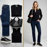 Černé Ležérní Tenisky Outfity image
