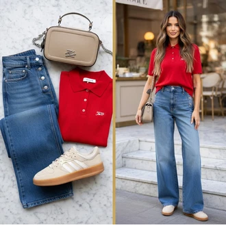 Outfity na Podzim Podzim s Béžová/Hnědá Kožené tenisky/Nízká Teniska/Skate Bota/Úzká teniska/Letní tenisky/Vintage teniska Adidas "Letní outfity"