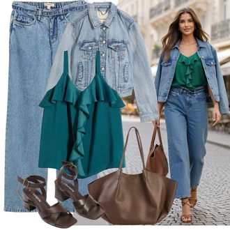 Katoen Bavlna Outfit s Bonprix "Outfit na léto"