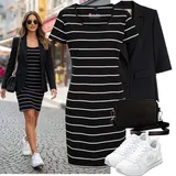 Hnědá, Modrá Vlněná Saka Outfity image