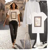 Outfity s černými džínami image