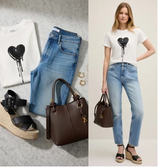 Outfits for chubby Lepo mit Bela/Rdeča/Roza/Zlati/Krem/Škrlatna Majica s potiskom/Ovitek za majico/Grafična majica/Lepa Majica/Majica s kratkimi rokavi/Casual Majica/Tiskana majica zadig&voltaire "Obleka za prosti čas"Look: Lepo, Ulična moda, Unisex, Romantičen, Babydoll, Girlfriend, Parižani, Modna