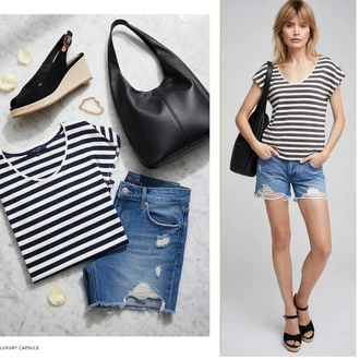 Lan outfit mit Majica z ovratnikom/Majica s kratkimi rokavi/Majica s potiskom Pepe Jeans "Obleka za prosti čas"
