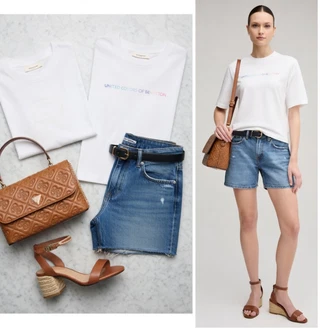 Z zaponko outfit mit Sandala s peto Tommy Hilfiger "Obleka za prosti čas"