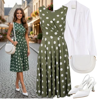 Outfit s Bílá Oblek Boyfriend Sako/Kožená bunda pro muže/Kordové Sako/Bavlněný Sako/Elegantní Sako/Oversize Sako/Kožená Pánská Bund Bonprix "Letní Outfit"