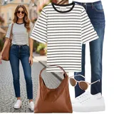 Černé Košilové Blůzy Outfity image