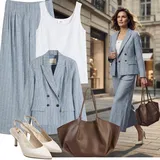 Outfity s lněnými kalhotami na léto image