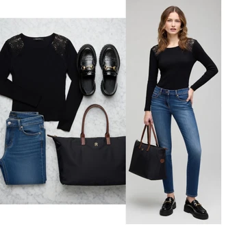 outfit mit Mokasin Steve Madden "Obleka za prosti čas"