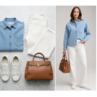 outfit mit Bela/Rdeča/Krem Superge Nizka/Platnena superga/Ozka superga/Poletne superge GANT "Obleka za prosti čas"