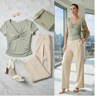 Z zaponko outfit mit Sandala s peto Aldo "Obleka za prosti čas"