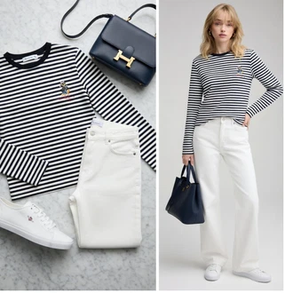 outfit mit Bela/Krem Široke Kavbojke/Dad Kavbojka/Formalna Srajca/Široke Kavbojke/Culotte Kavbojke/Mom Jean/Ravne Kavbojke/Moška majica/Odrezane Kavbojke/Šiškata Kavbojka BOSS ORANGE "Obleka za prosti čas"