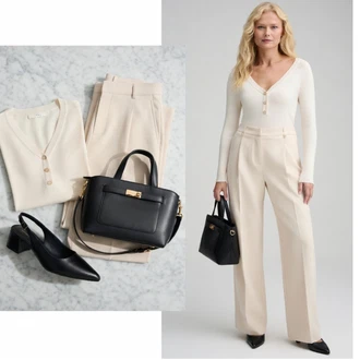 Lan outfit mit Obleka Hlača BOSS ORANGE "Obleka za prosti čas"