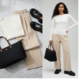 Lan outfit mit Obleka Hlača BOSS ORANGE "Obleka za prosti čas"