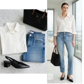 Denim outfits Visok pas mit Petka Vagabond Shoemakers "Obleka za prosti čas"