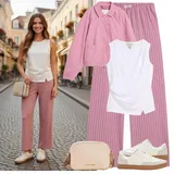 Bílé, černé tenisky   outfity image