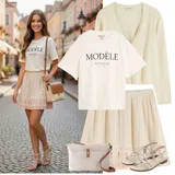 Bílé sukně outfity image