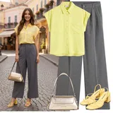 Outfity s oblekovými kalhotami image