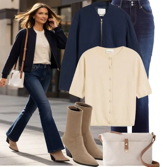 Bar Outfit s Bonprix, Bonprix "Módní vzhled na podzim"Look: Bar, Den na pláži