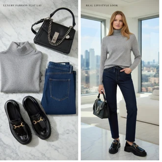 Sneg outfit mit Črna/Bela/Siva/Temno rdeča/Rjava Torba za čez ramo/Satchel torba/Mini torbica/Torba za čez ramo/Vrečka za prenašanje/Pletena torba Aldo "Obleka za prosti čas"