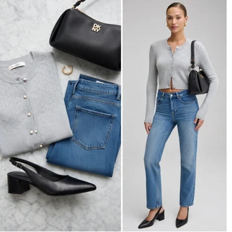 Denim outfits Visok pas mit Petka Vagabond Shoemakers "Obleka za prosti čas"