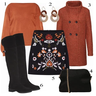 Outfit s Modrá Šaty About You "O tobě Rock"