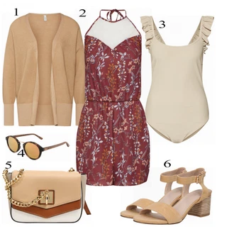 Outfit s Hnědá Overal & Kombineza Overall About You "About You"