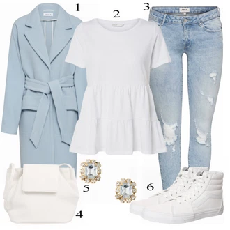 Outfit s Šedá Teniska Vans "Denní Outfit"