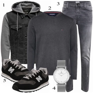 outfit mit Siva Hlače "Vsakdanja oblačila"