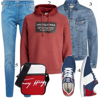 outfit mit Črna Superga Jack & Jones "Vsakdanja oblačila"