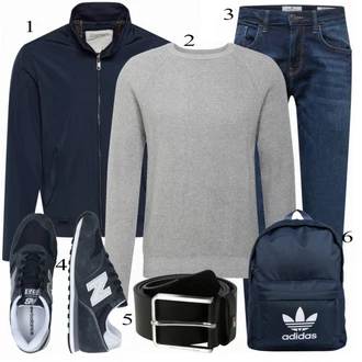 outfit mit Modra Superga New Balance "Vsakdanja oblačila"